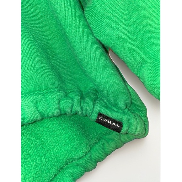 Koral Clover Crop Hoodie By Illana Kugel Green Activewear Small‎ - Picture 5 of 7
